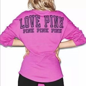 **SOLD** PINK VICTORIA’S SECRET VARSITY CREW
